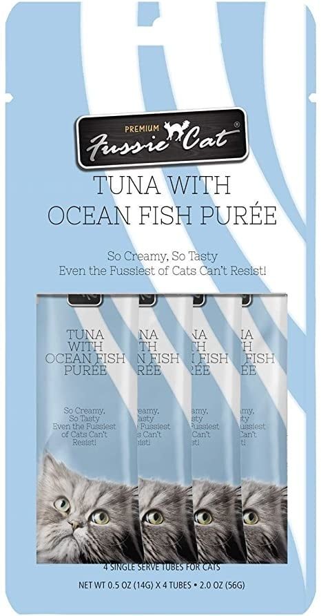 FussieCat Puree Tuna w Ocean Fish 4 pk
