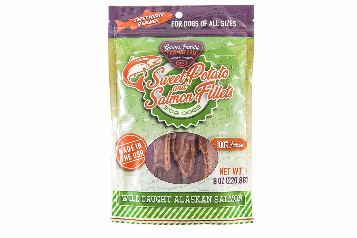Gaines Family Sweet Potato &amp; Salmon Filet 8 oz