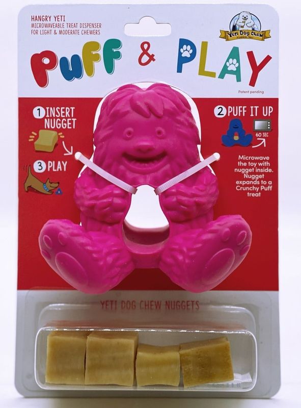 YETI HANGRY YETI PUFF &amp; PLAY TOY Pink