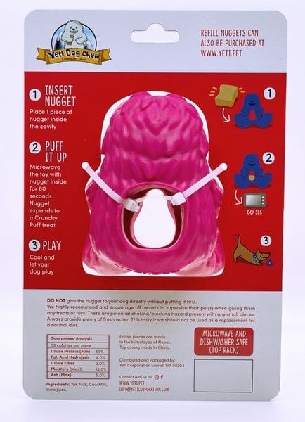 YETI HANGRY YETI PUFF &amp; PLAY TOY Pink