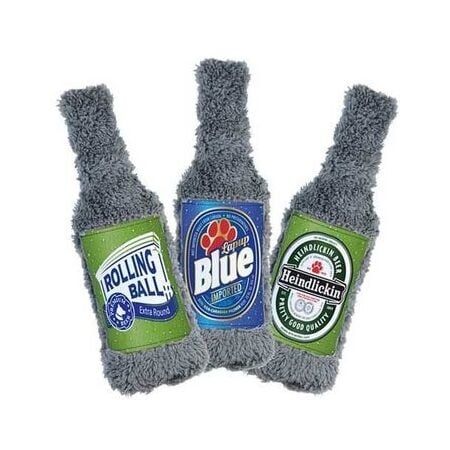 CYCLE DOG TOY BEER BOTTLE ASST