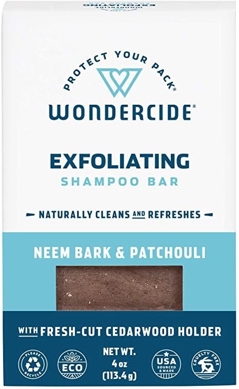 Wondercide Exfoliating Shampoo Bar .65oz. Trial