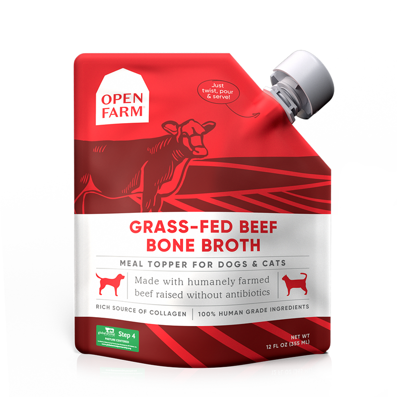 OPEN FARM BONE BROTH BEEF 12 OZ 6/CS