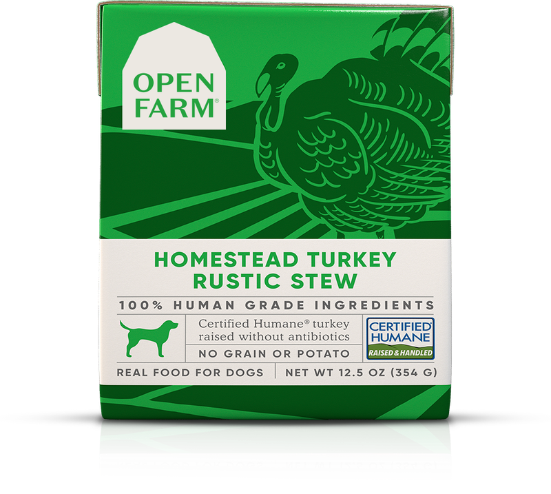 Open Farm Dog Turkey Rustic Stew 12/12.5oz TetraPak