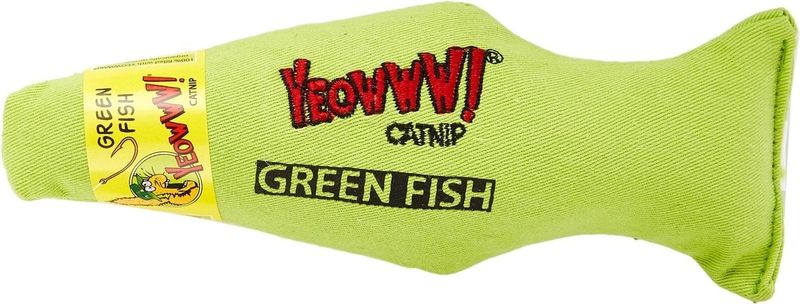 Yeowww Catnip Fish Green