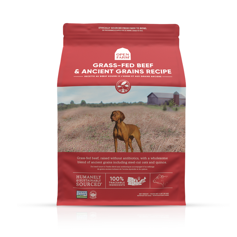 OPEN FARM DOG DRY BEEF RECIPE ANCIENT GRAIN 11#