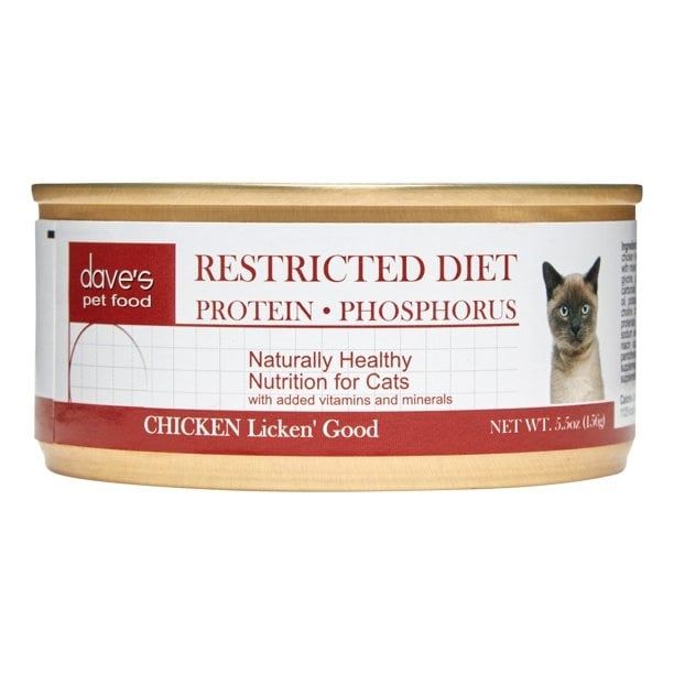 DAVE&#39;S CAT RESTRICTED PHOSPHORUS CHICKEN 5.5 OZ  24/CS