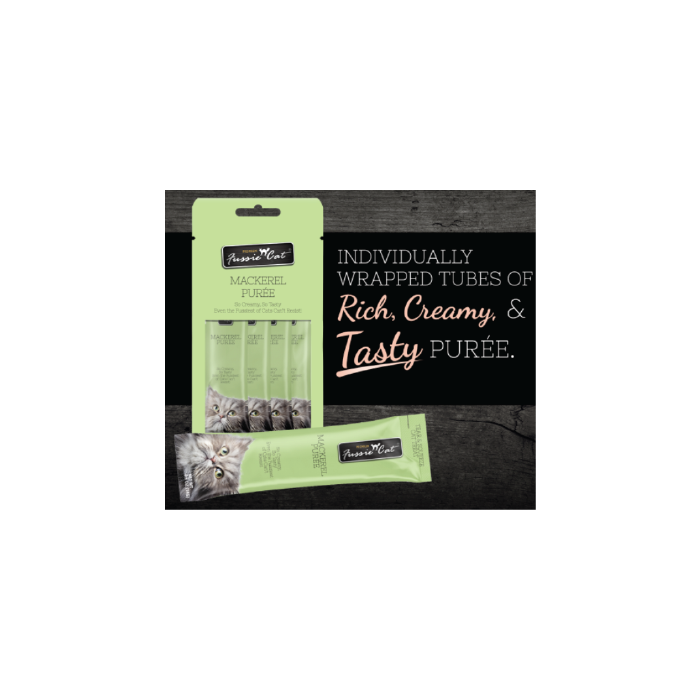 Fussie Cat Mackerel Puree 4pk