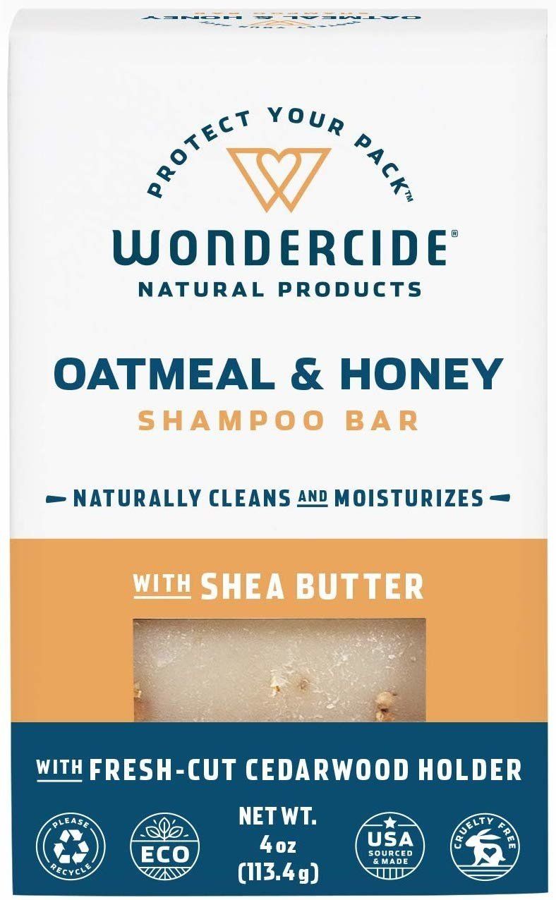Wondercide Oatmeal &amp; Honey Shampoo Bar 4.3oz.