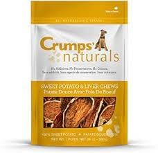 CRUMPS DOG TREATS SWEET POTATO AND LIVER CHEWS 24 OZ