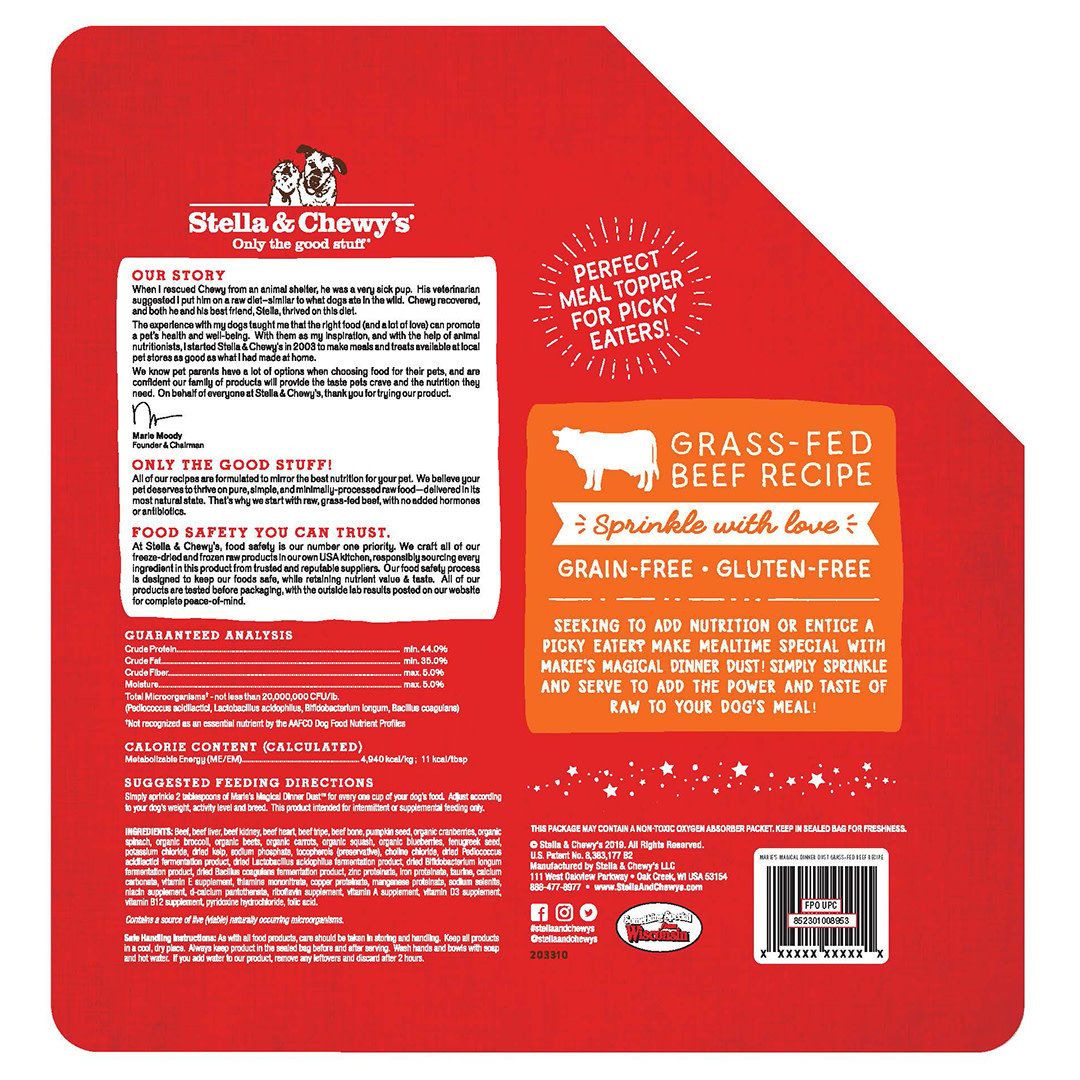 STELLA &amp; CHEWY&#39;S MAGICAL  DINNER DUST BEEF 7 OZ