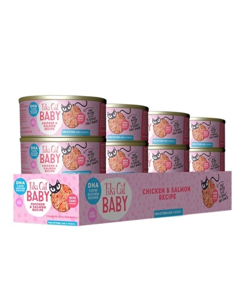 TIKI CAT BABY CHICKEN SALMON 2.4oz 12 case