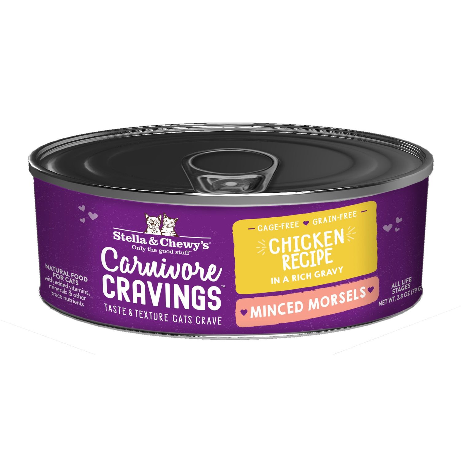 STELLA &amp; CHEWYS CAT CARN CRAV MORSELS CHICKEN 2.8 OZ 24/CS