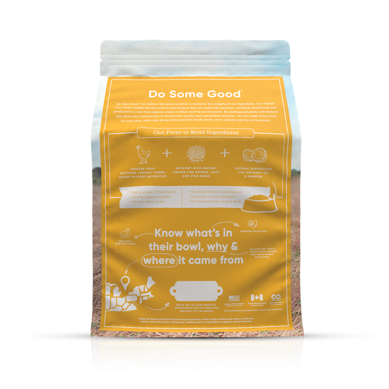 OPEN FARM DOG DRY HARVEST CHICKEN ANCIENT GRAIN 4#