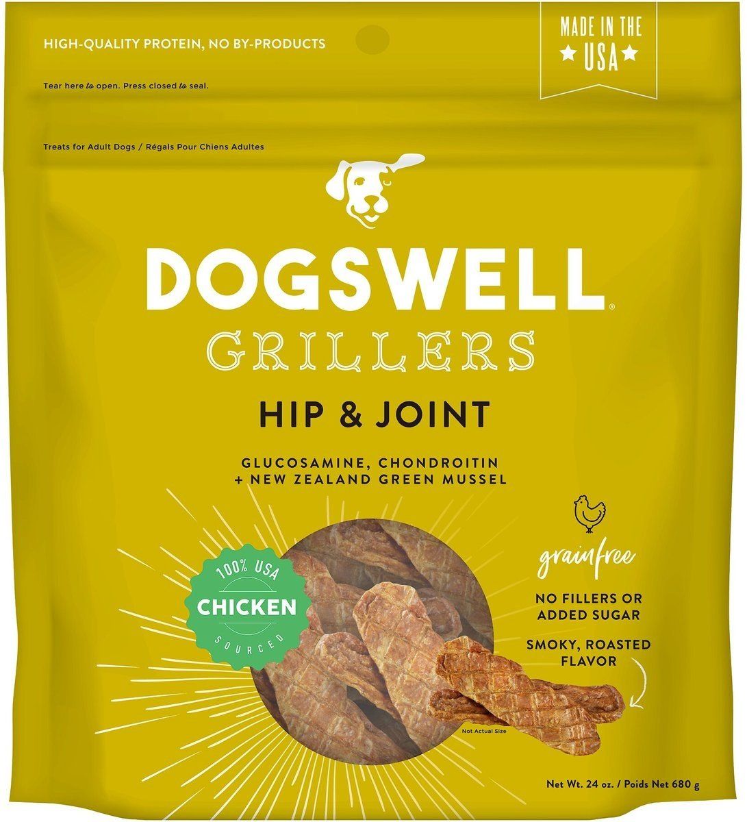 DOGSWELL GRILLERS HIP JOINT CHICKEN 24 OZ