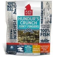 PLATO HUNDURS CRUNCH JERKY FINGERS 3.5 OZ