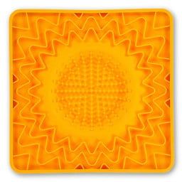 MESSY MUTTS SILICONE FRAMED LICK MAT ORANGE 10X10