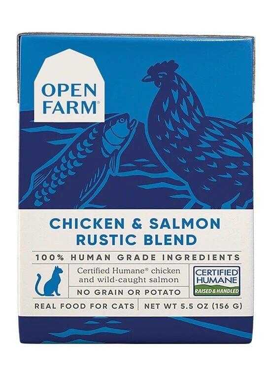 Open Farm Cat Wet Rustic Blend GF Chicken &amp; Salmon 5.5 oz