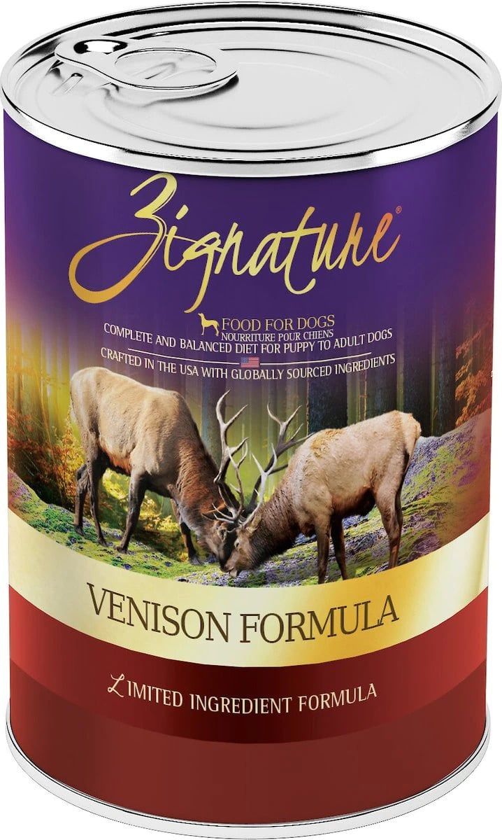 Zignature Dog Can Venison Formula 13z