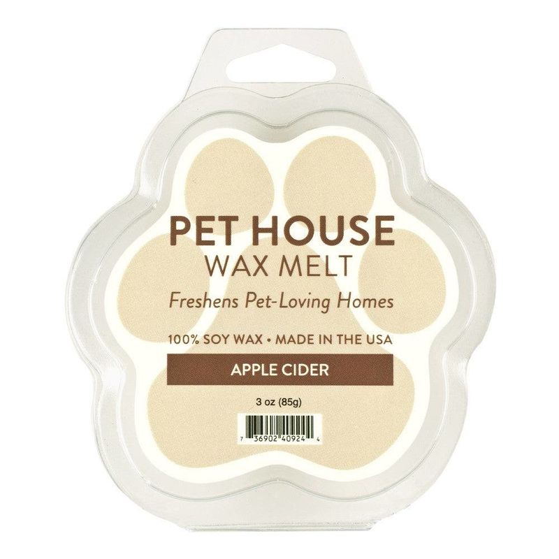 PET HOUSE CANDLE WAX MELT APPLE CIDER 3 OZ