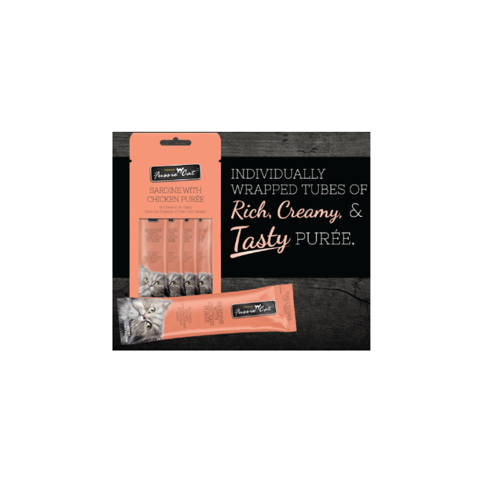 Fussie Cat Sardine/Chkn Puree single