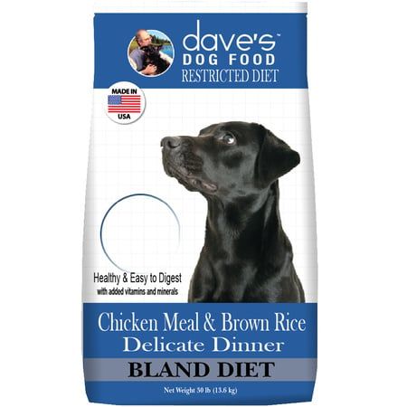 DAVE&#39;S DOG KIBBLE RESTRICTED CHICKEN &amp; RICE 30#