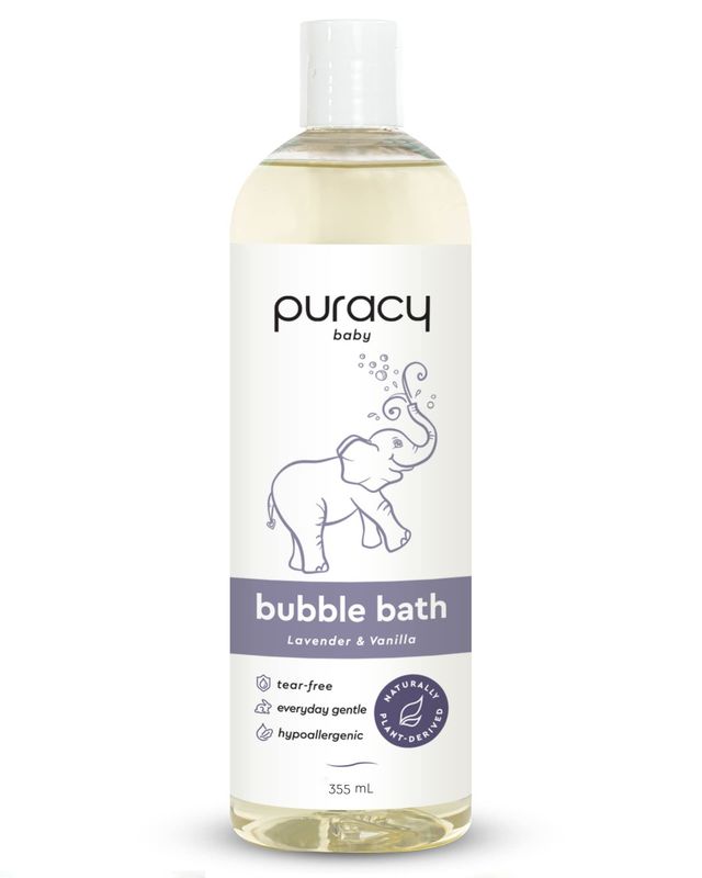 Puracy Natural Baby Bubble Bath - WH - Lavender &amp; Vanilla / 12oz