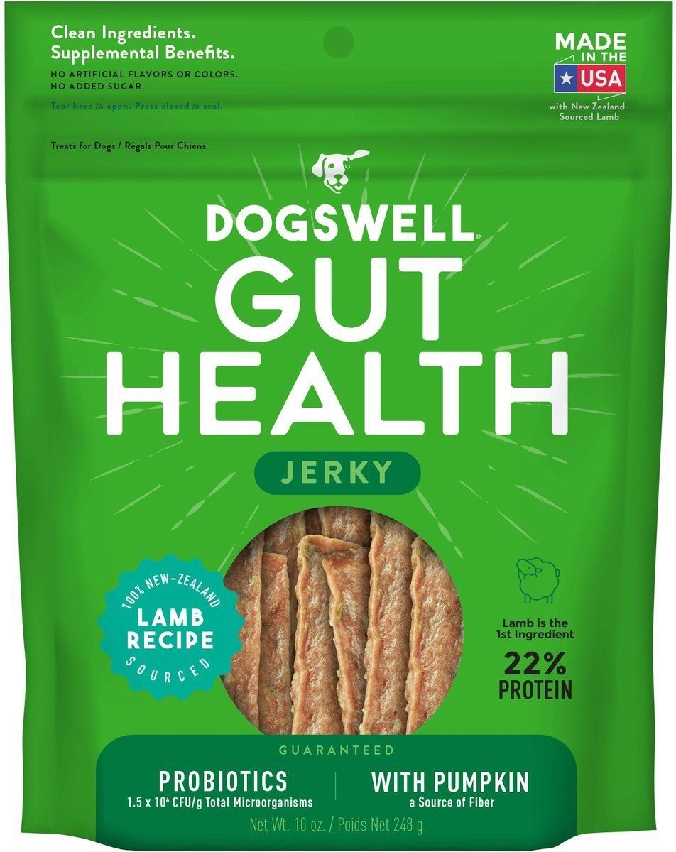 DOGSWELL JERKY GUT HEALTH LAMB 20 OZ