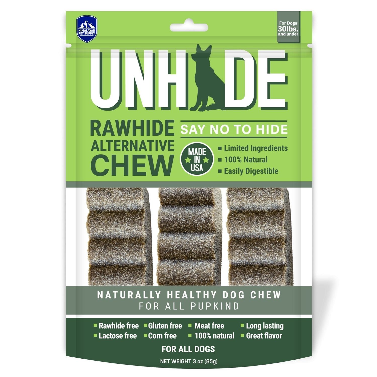 HDC UNHIDE RAWHIDE FREE 3CT 3 OZ
