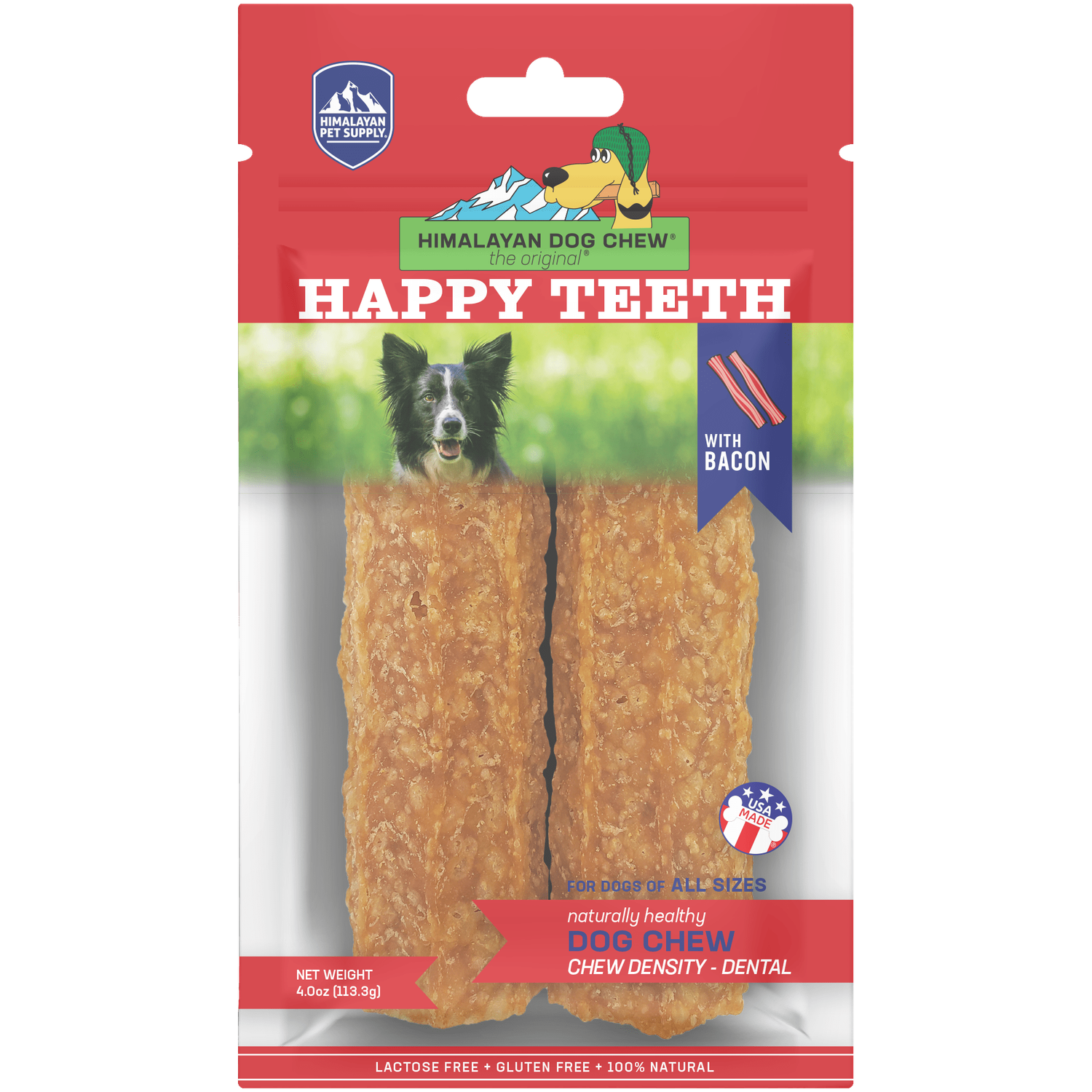 HDC HAPPY TEETH BACON 4 OZ