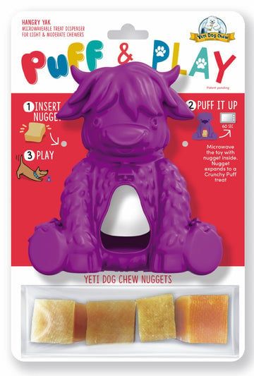 YETI HANGRY YAK PUFF &amp; PLAY TOY Purple