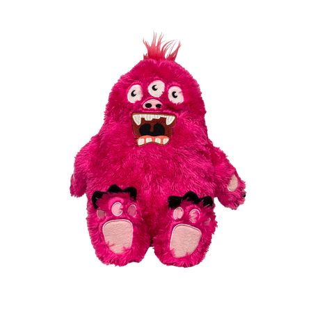 FAB DOG TOY FLUFFY MONSTER PINK LARGE