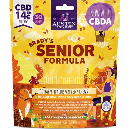 AUSTIN &amp; KAT BRADYS SENIOR BLEND CHEWS 14MG 10OZ