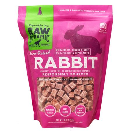 RAW DYNAMIC FRZN DOG FOOD RABBIT 3#