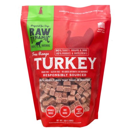RAW DYNAMIC FRZN DOG FOOD / TURKEY 3#