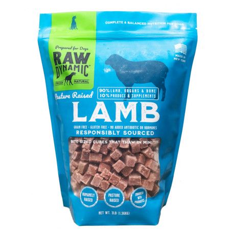 RAW DYNAMIC FRZN DOG FOOD LAMB 3#
