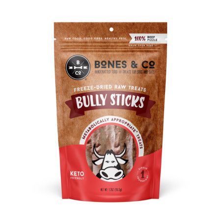 BONES &amp; CO FD DOG TREATS BUL STICKS USA 1.7 OZ