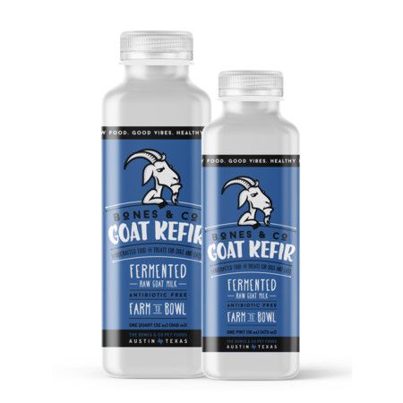 BONES &amp; CO FRZN FERMENTED GOAT KEFIR 16OZ BOTTLE
