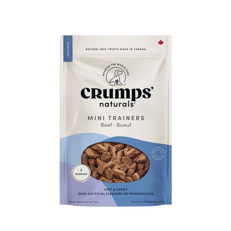 CRUMPS DOG TREATS MINI TRAINER BEEF SEMI MOIST 4.2 OZ