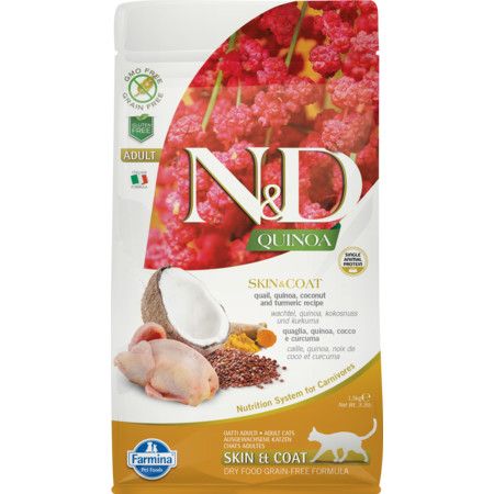 Farmina ND Quinoa GF cat coat quail 3.3#