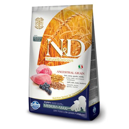 Farmina Dog Dry ANCESTRAL GRAIN Lamb &amp; Blueberry Puppy Medium Maxi 5.5#