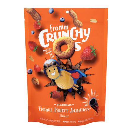 FROMM TREATS DOG CRUNCHY O'S PEANUT BUTTER JAMMIES 6 OZ