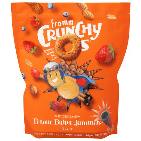 FROMM TREATS DOG CRUNCHY O&#39;S PEANUT BUTTER 26 OZ