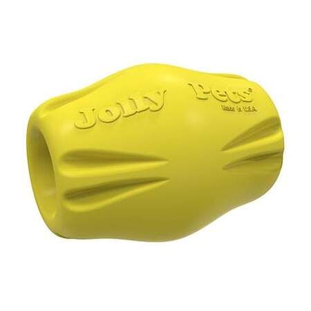 JOLLY PETS FLEX-N-CHEW BOBBLE SMALL 2&quot; yellow
