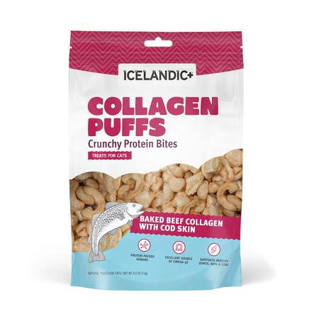 Icelandic+ Cat Collagen Mini Puffs w/ Fish .5oz bag