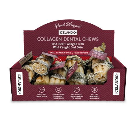 Icelandic+ Collagen Dental Chew Fish Wrapped 4&quot;