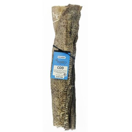 Plus Dog Treat Cod Skin 10&quot; Stick  2pc