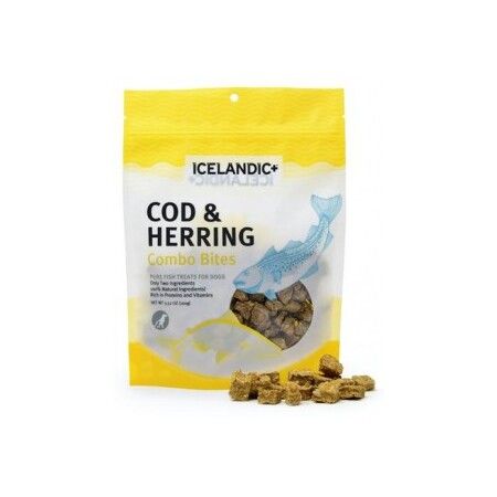 Plus Dog Treat Cod &amp; Herring Combo Bites 3.52oz bag