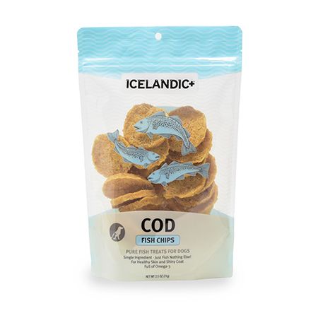 Plus Dog Treat Cod Fish Chips 2.5oz bag