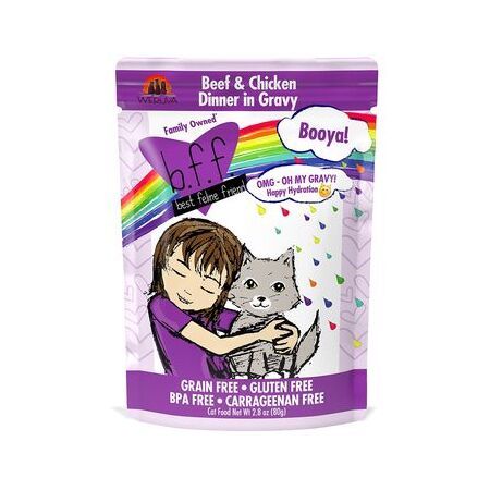 WERUVA BFF OMG POUCH 2.8 OZ BOOYA BEEF CHKN GRAVY